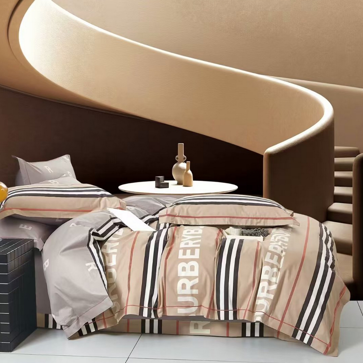 91家纺网 家纺一手货源 找家纺 （总）未来家居 JAMES KELLY （铂金凯丽）2025新款40支13376全棉印染铂金长绒棉四件套-大号1