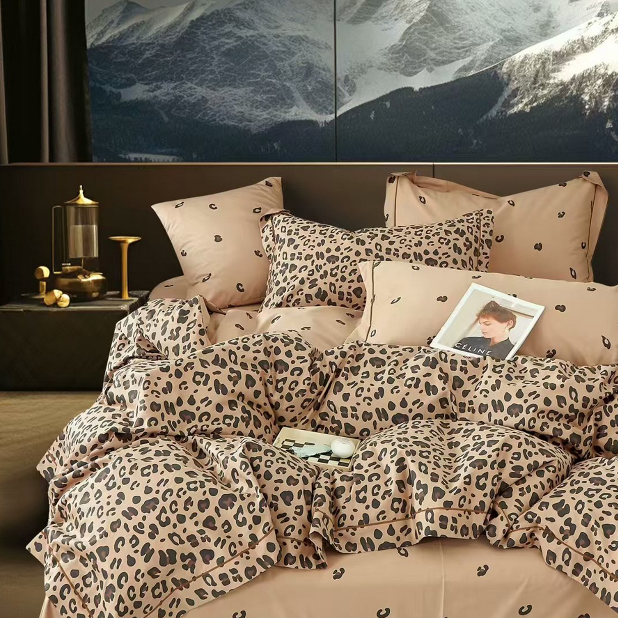 91家纺网 家纺一手货源 找家纺 （总）未来家居 JAMES KELLY （铂金凯丽）2025新款40支13376全棉印染铂金长绒棉四件套-大号1