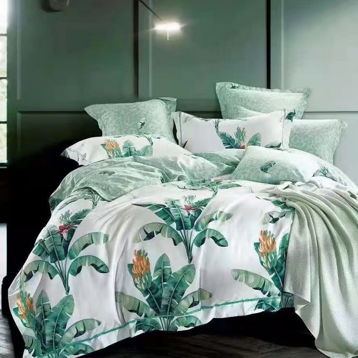 91家纺网 家纺一手货源 找家纺 （总）未来家居 JAMES KELLY （铂金凯丽）2025新款40支13376全棉印染铂金长绒棉四件套-大号1