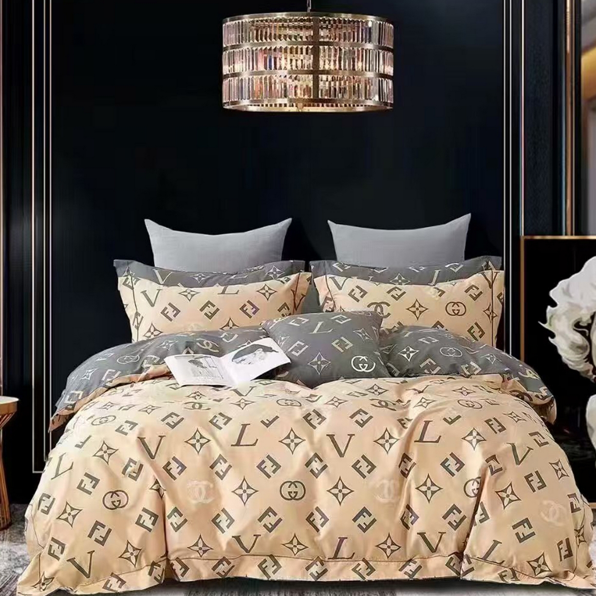 91家纺网 家纺一手货源 找家纺 （总）未来家居 JAMES KELLY （铂金凯丽）2025新款40支13376全棉印染铂金长绒棉四件套-大号1