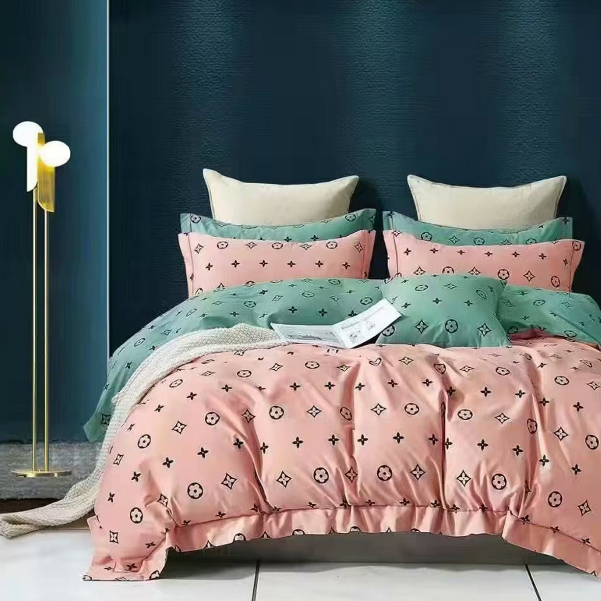 91家纺网 家纺一手货源 找家纺 （总）未来家居 JAMES KELLY （铂金凯丽）2025新款40支13376全棉印染铂金长绒棉四件套-大号1