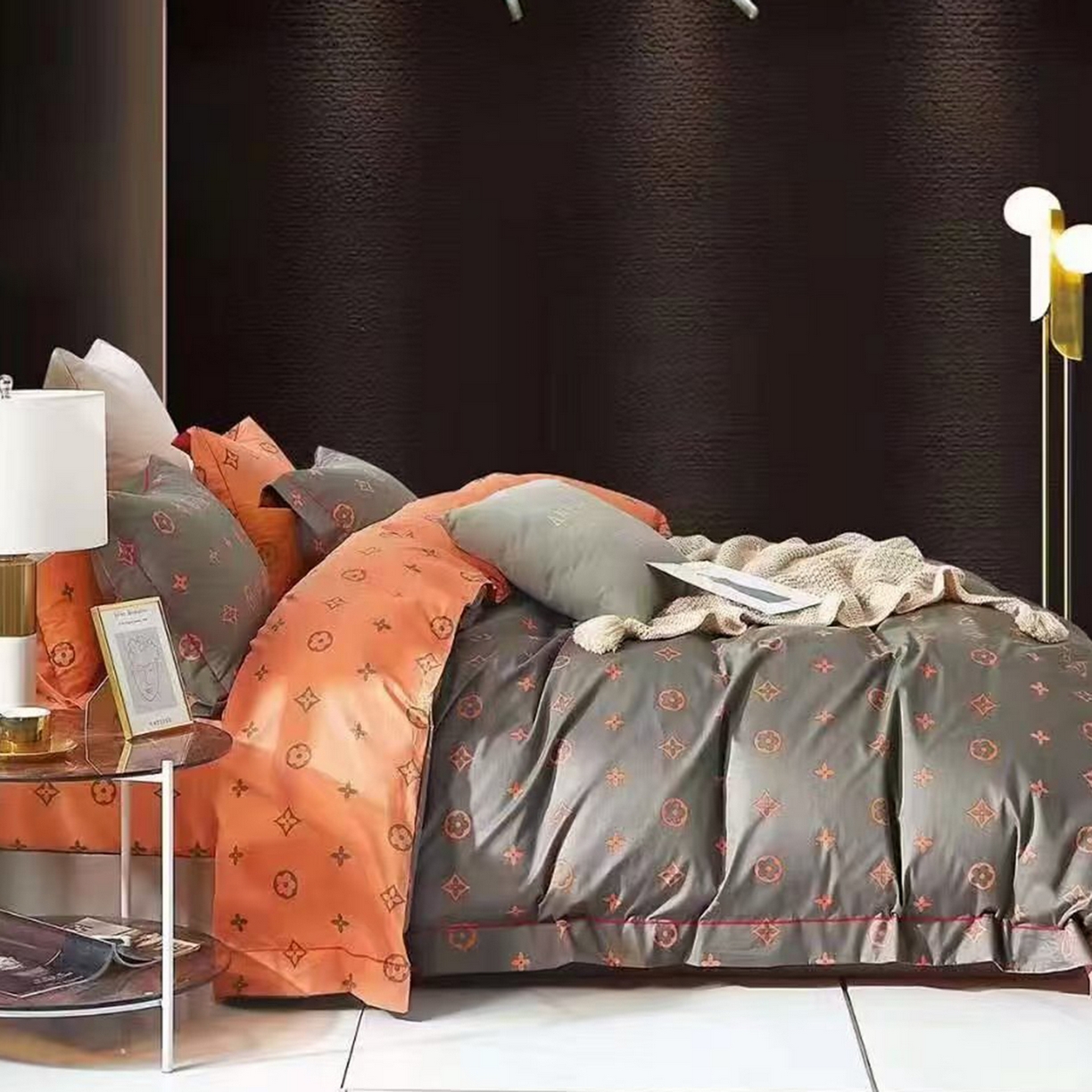 91家纺网 家纺一手货源 找家纺 （总）未来家居 JAMES KELLY （铂金凯丽）2025新款40支13376全棉印染铂金长绒棉四件套-大号1