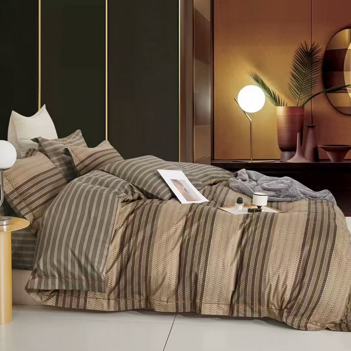 91家纺网 家纺一手货源 找家纺 （总）未来家居 JAMES KELLY （铂金凯丽）2025新款40支13376全棉印染铂金长绒棉四件套-大号1