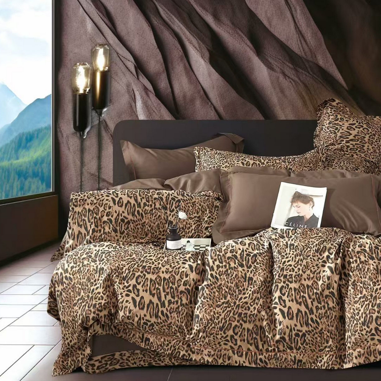 91家纺网 家纺一手货源 找家纺 （总）未来家居 JAMES KELLY （铂金凯丽）2025新款40支13376全棉印染铂金长绒棉四件套-大号1