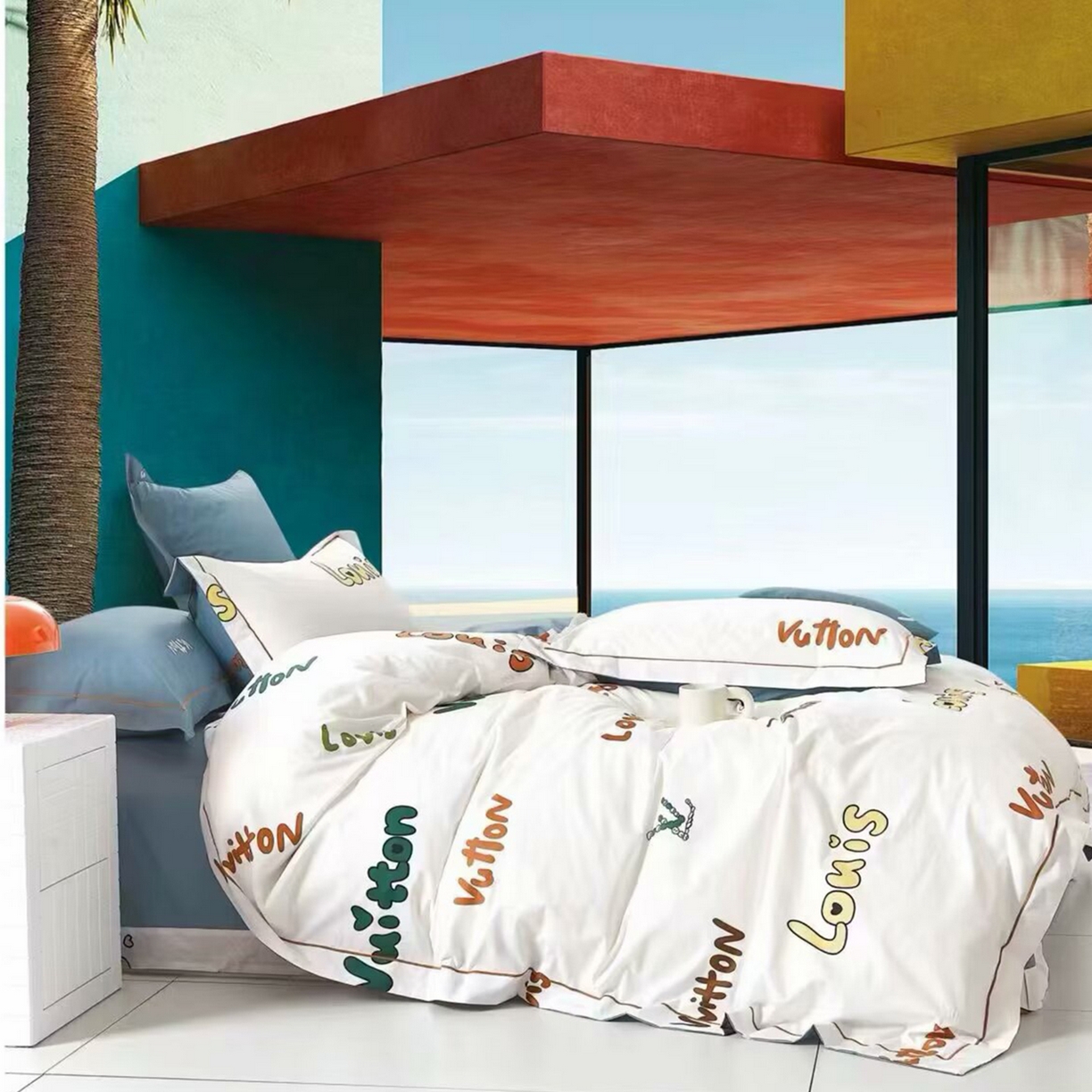 91家纺网 家纺一手货源 找家纺 （总）未来家居 JAMES KELLY （铂金凯丽）2025新款40支13376全棉印染铂金长绒棉四件套-系列4