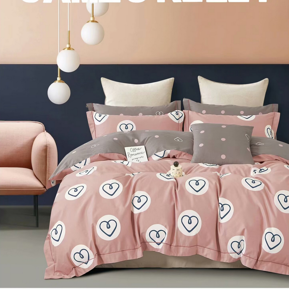 91家纺网 家纺一手货源 找家纺 （总）未来家居 JAMES KELLY （铂金凯丽）2025新款40支13376全棉印染铂金长绒棉四件套-系列4