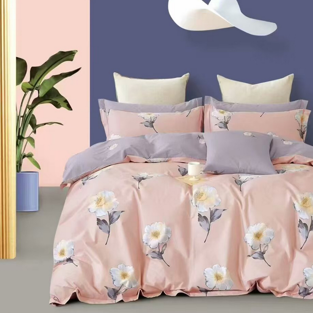 91家纺网 家纺一手货源 找家纺 （总）未来家居 JAMES KELLY （铂金凯丽）2025新款40支13376全棉印染铂金长绒棉四件套-大号1