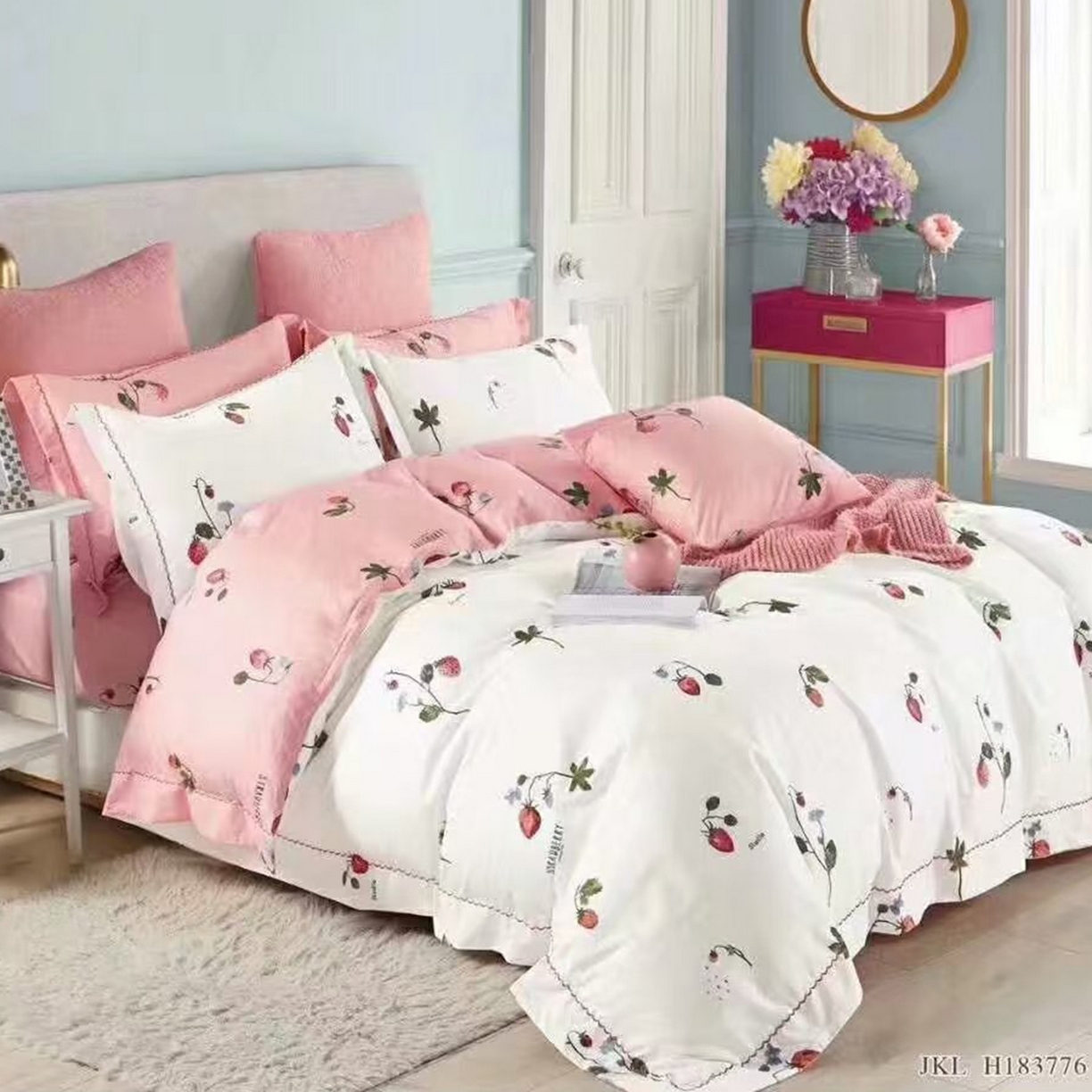 91家纺网 家纺一手货源 找家纺 （总）未来家居 JAMES KELLY （铂金凯丽）2025新款40支13376全棉印染铂金长绒棉四件套-大号1