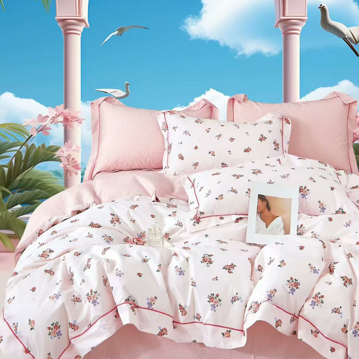 91家纺网 家纺一手货源 找家纺 （总）未来家居 JAMES KELLY （铂金凯丽）2025新款40支13376全棉印染铂金长绒棉四件套-大号1