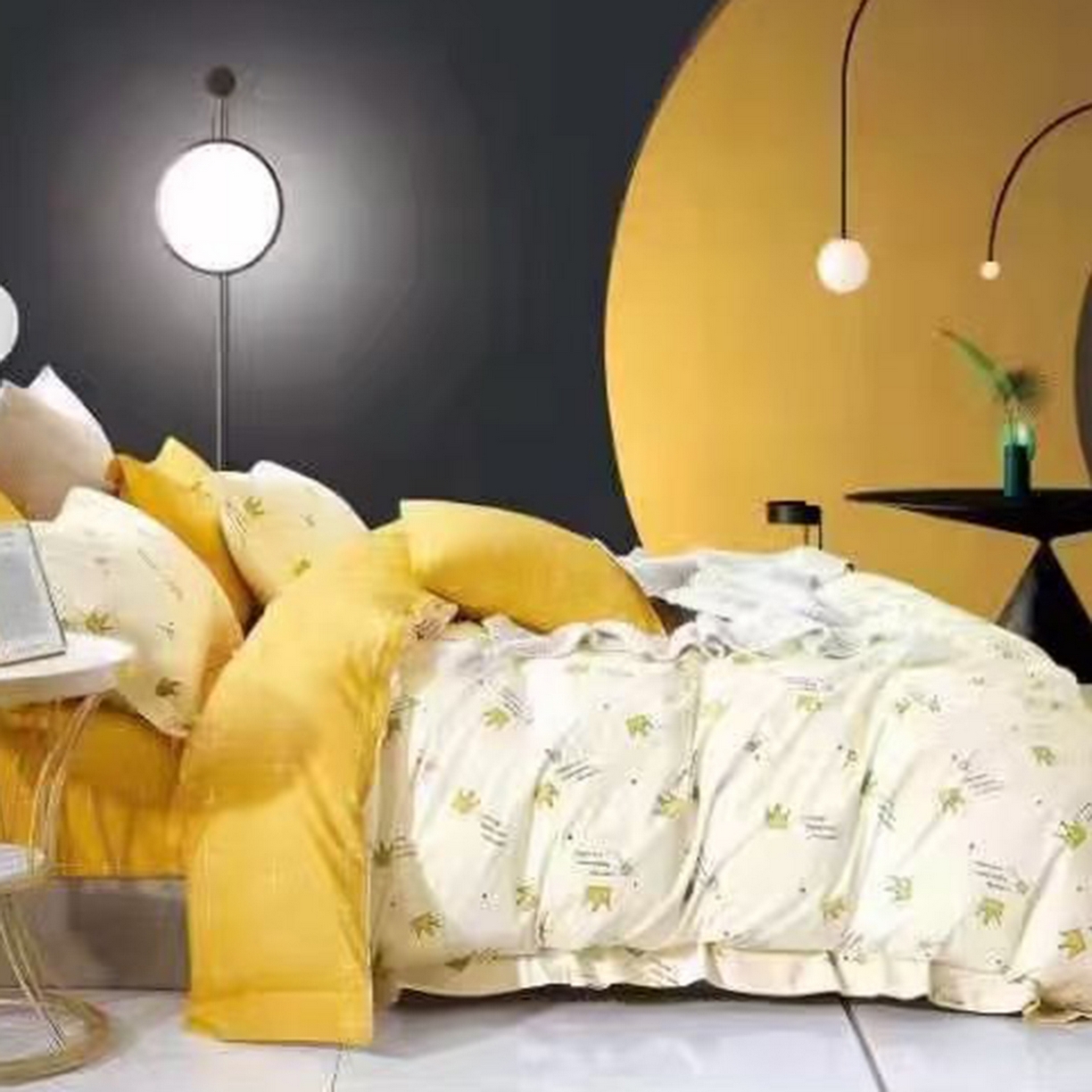 91家纺网 家纺一手货源 找家纺 （总）未来家居 JAMES KELLY （铂金凯丽）2025新款40支13376全棉印染铂金长绒棉四件套-大号1