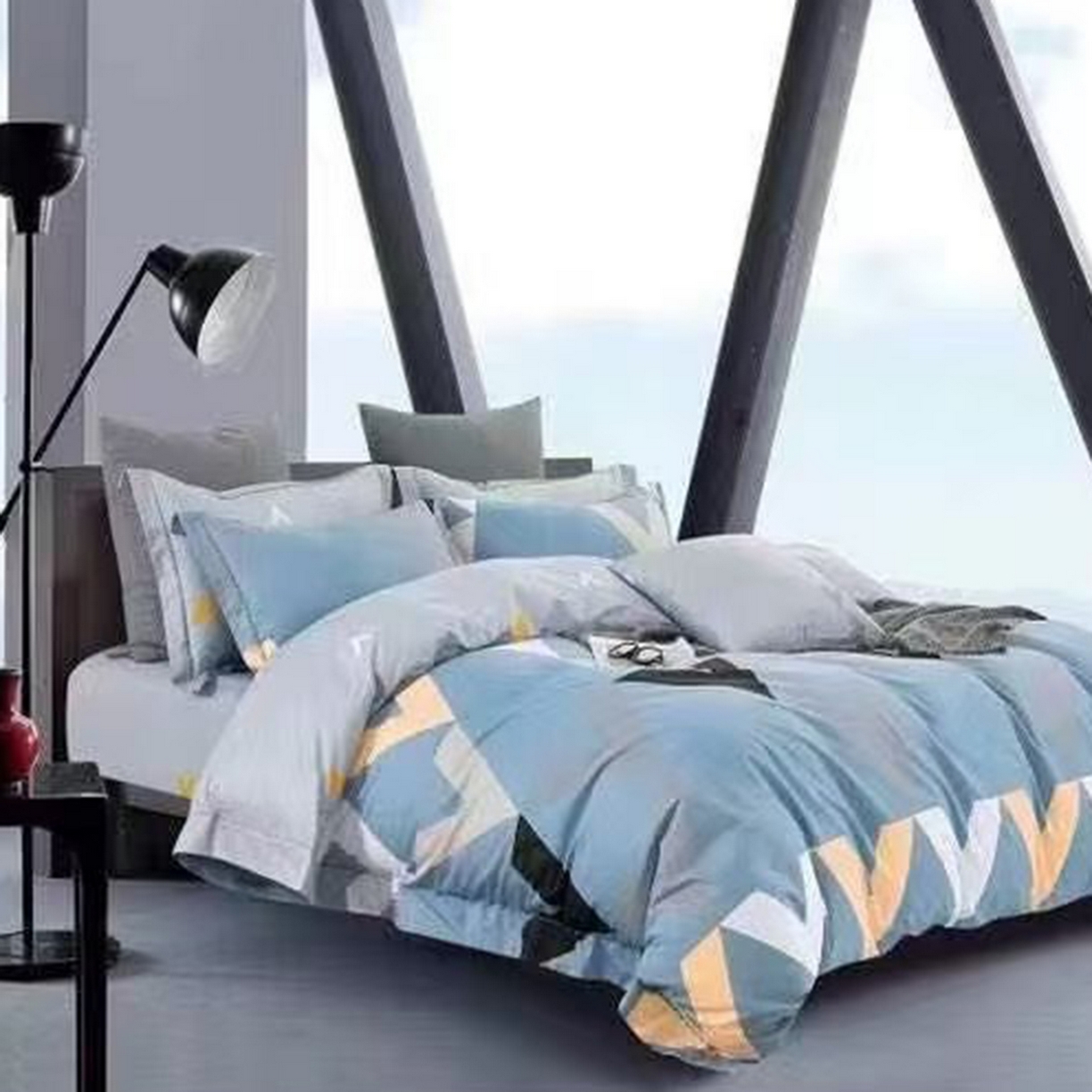 91家纺网 家纺一手货源 找家纺 （总）未来家居 JAMES KELLY （铂金凯丽）2025新款40支13376全棉印染铂金长绒棉四件套-大号1