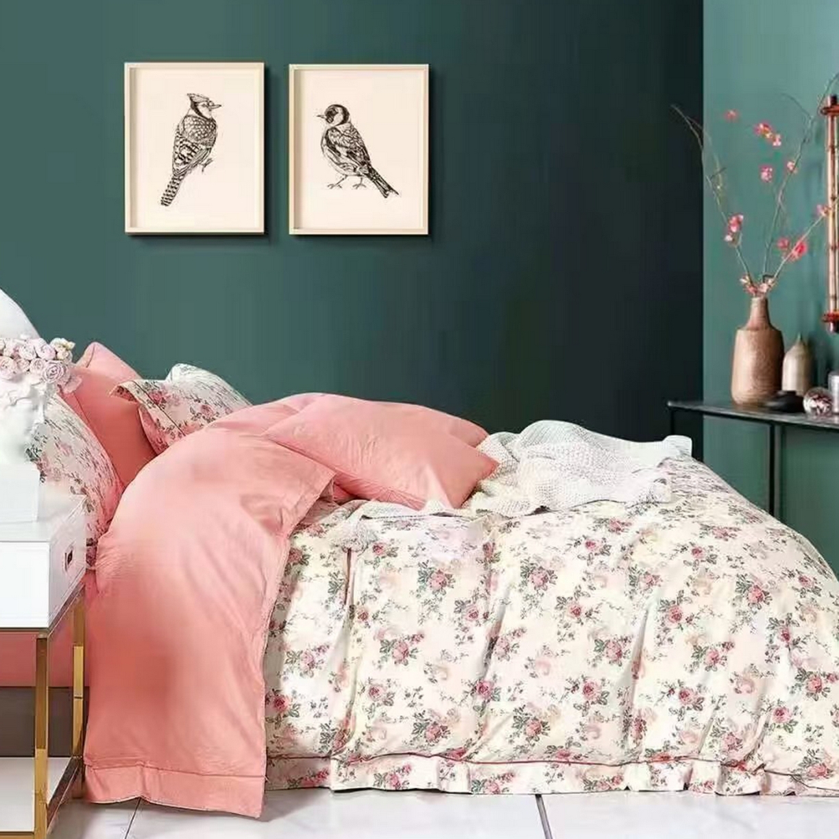 91家纺网 家纺一手货源 找家纺 （总）未来家居 JAMES KELLY （铂金凯丽）2025新款40支13376全棉印染铂金长绒棉四件套-大号1