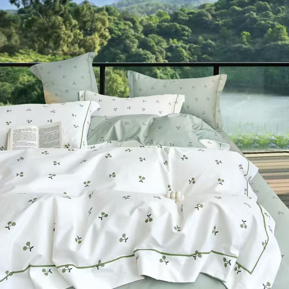 91家纺网 家纺一手货源 找家纺 （总）未来家居 JAMES KELLY （铂金凯丽）2025新款40支13376全棉印染铂金长绒棉四件套-大号1