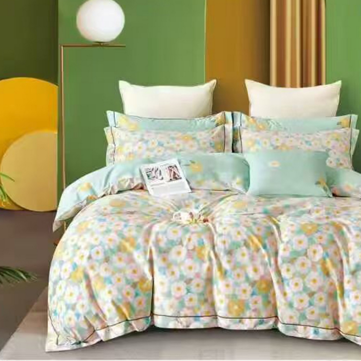 91家纺网 家纺一手货源 找家纺 （总）未来家居 JAMES KELLY （铂金凯丽）2025新款40支13376全棉印染铂金长绒棉四件套-大号1