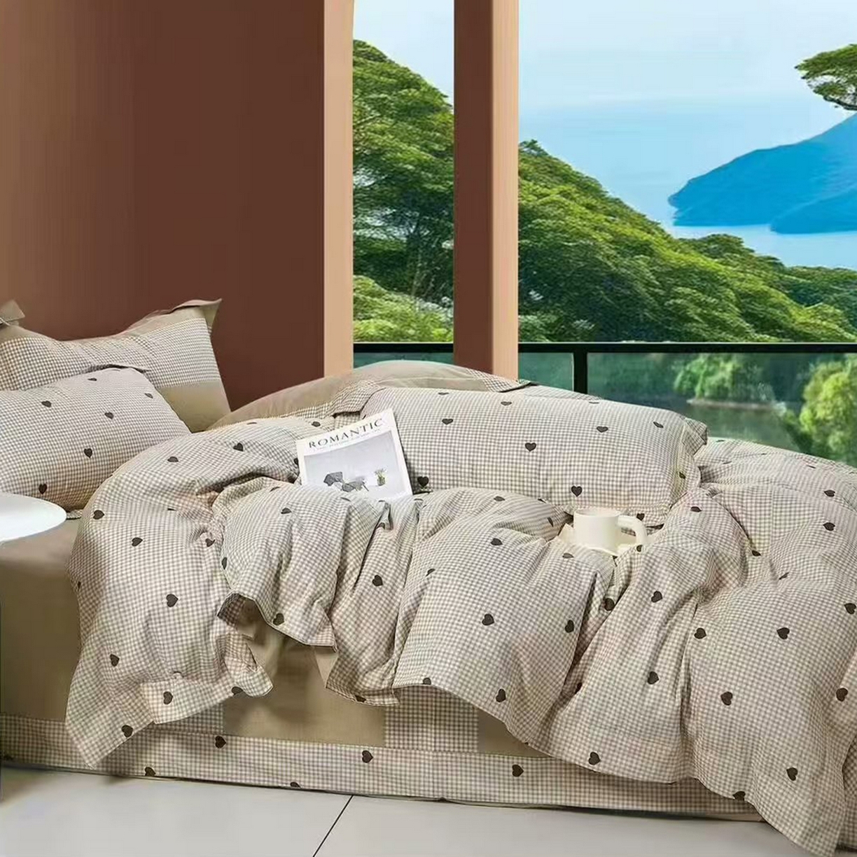 91家纺网 家纺一手货源 找家纺 （总）未来家居 JAMES KELLY （铂金凯丽）2025新款40支13376全棉印染铂金长绒棉四件套-大号1