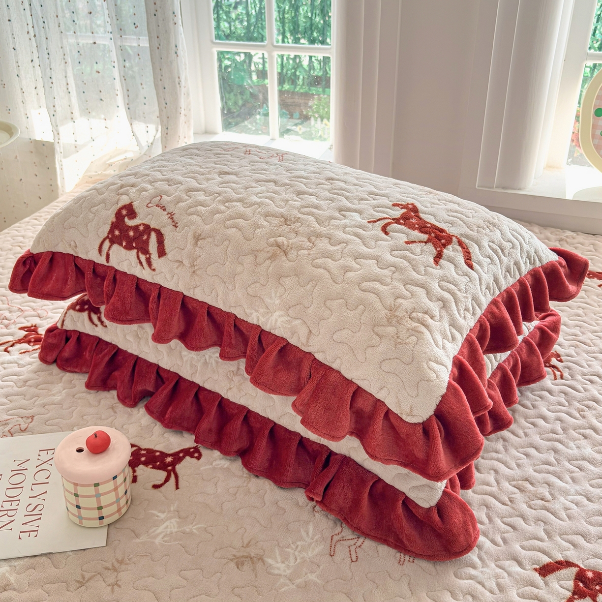 91家纺网 家纺一手货源 找家纺 (总) 铠畅 2025新款加厚牛奶绒床盖四件套