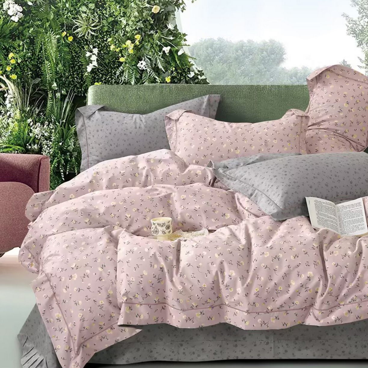 91家纺网 家纺一手货源 找家纺 （总2）未来家居 JAMES KELLY （铂金凯丽）2025新款40支13376全棉印染铂金长绒棉四件套-系列4