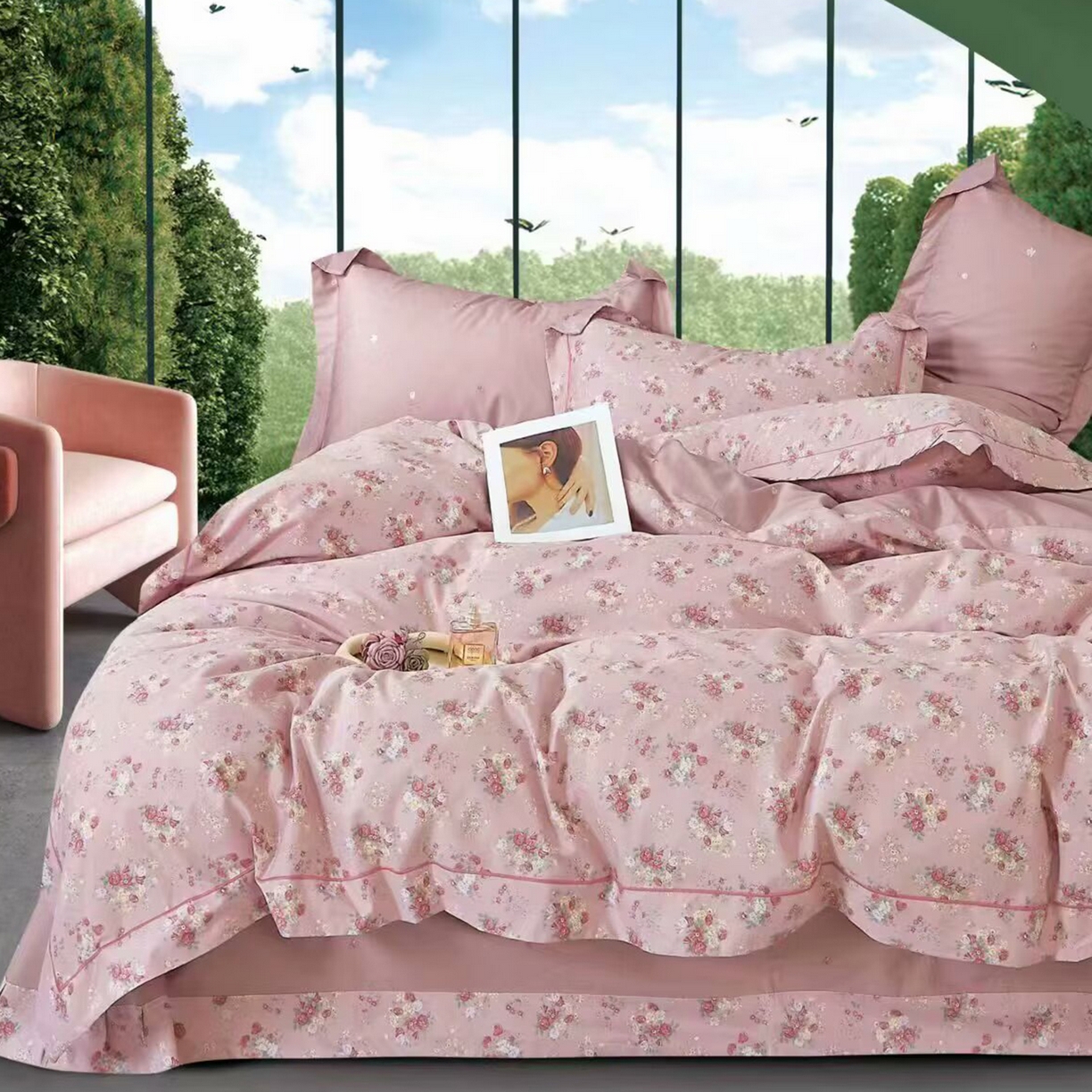 91家纺网 家纺一手货源 找家纺 （总2）未来家居 JAMES KELLY （铂金凯丽）2025新款40支13376全棉印染铂金长绒棉四件套-系列4