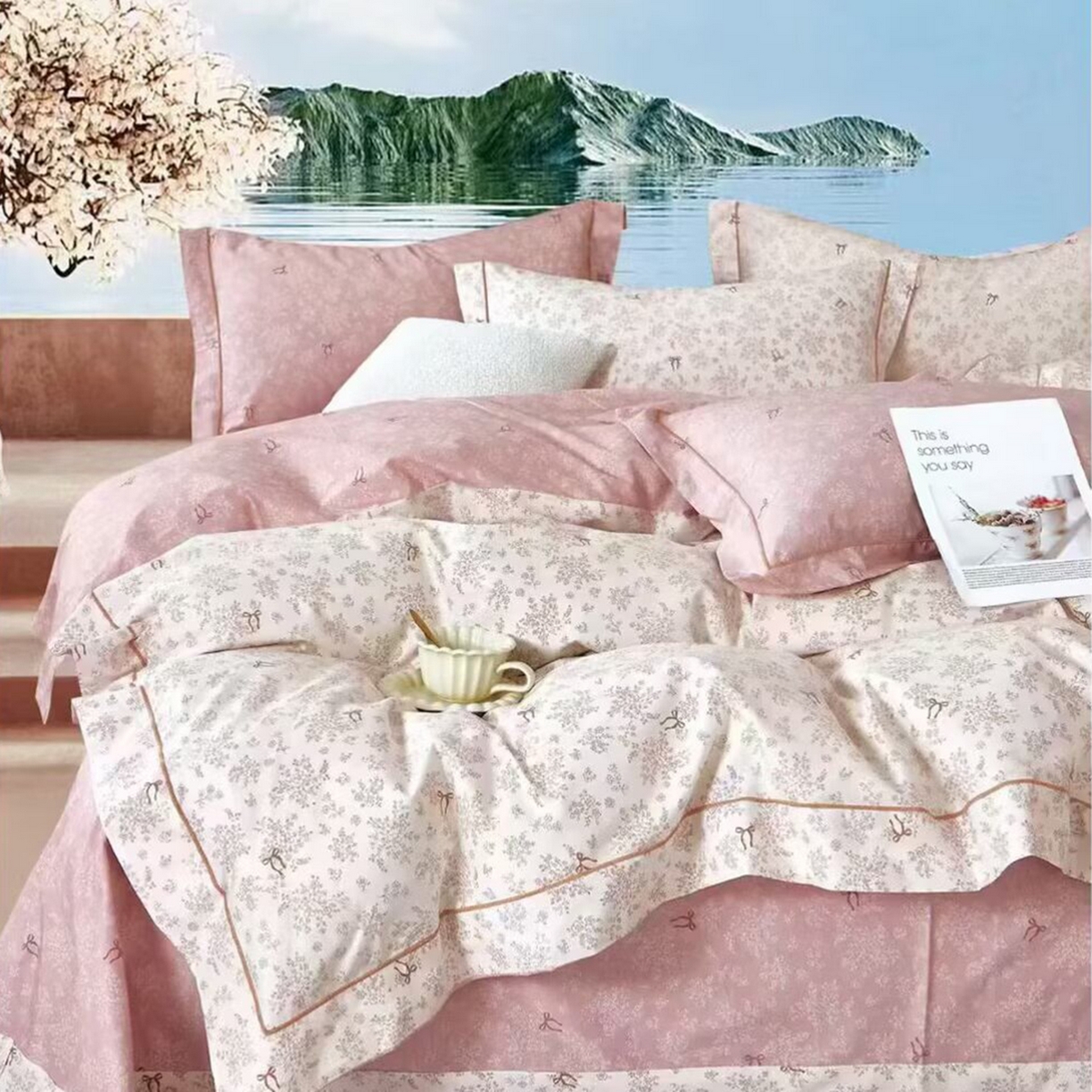 91家纺网 家纺一手货源 找家纺 （总2）未来家居 JAMES KELLY （铂金凯丽）2025新款40支13376全棉印染铂金长绒棉四件套-系列4