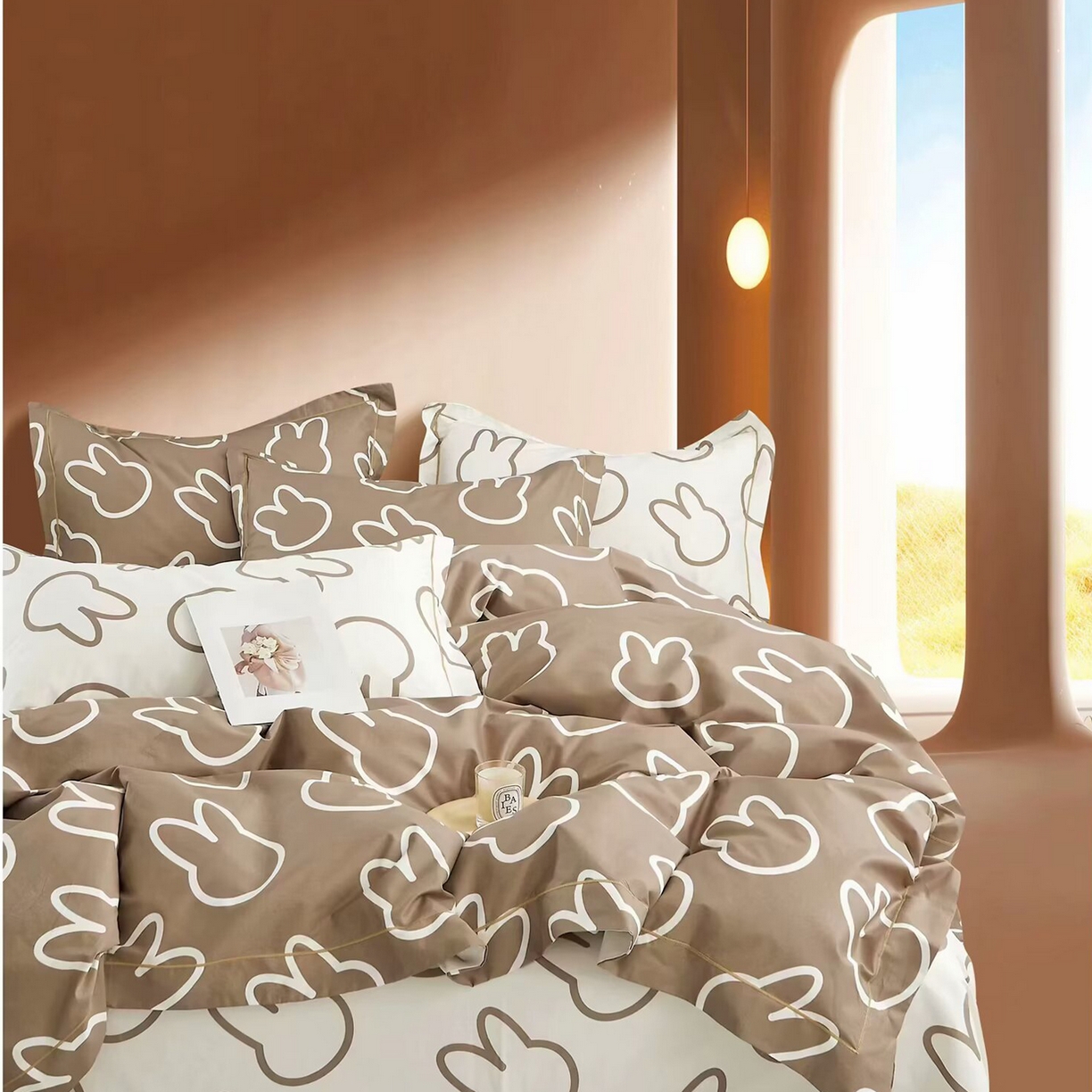 91家纺网 家纺一手货源 找家纺 （总2）未来家居 JAMES KELLY （铂金凯丽）2025新款40支13376全棉印染铂金长绒棉四件套-系列4