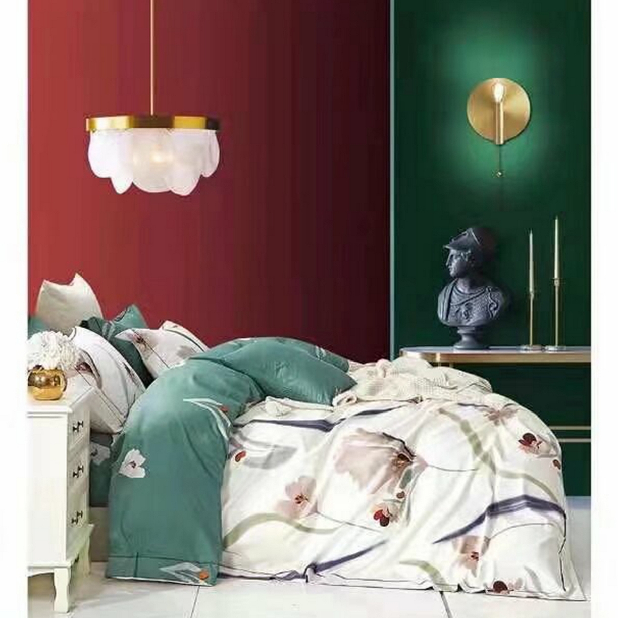 91家纺网 家纺一手货源 找家纺 （总）未来家居 JAMES KELLY （铂金凯丽）2026新款40支13376全棉印染铂金长绒棉四件套-大号2