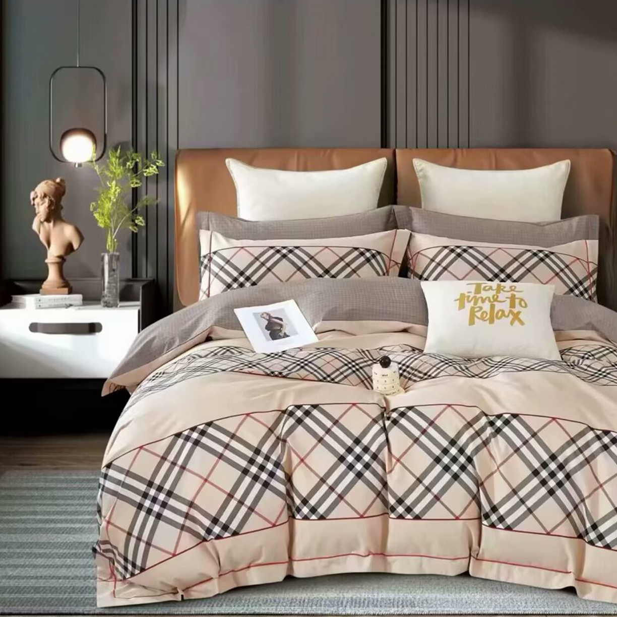 91家纺网 家纺一手货源 找家纺 （总2）未来家居 JAMES KELLY （铂金凯丽）2025新款40支13376全棉印染铂金长绒棉四件套-系列4