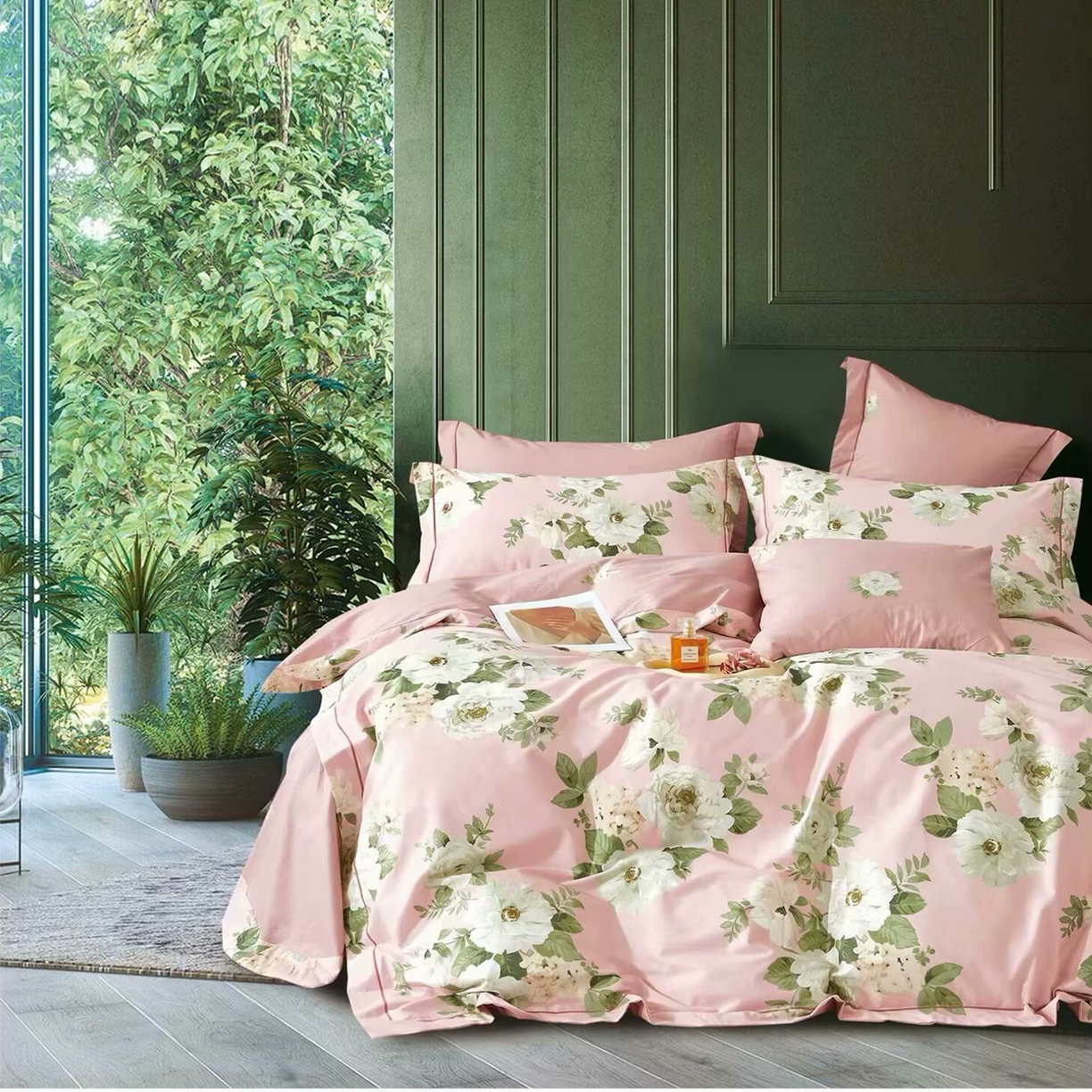 91家纺网 家纺一手货源 找家纺 （总2）未来家居 JAMES KELLY （铂金凯丽）2025新款40支13376全棉印染铂金长绒棉四件套-系列4