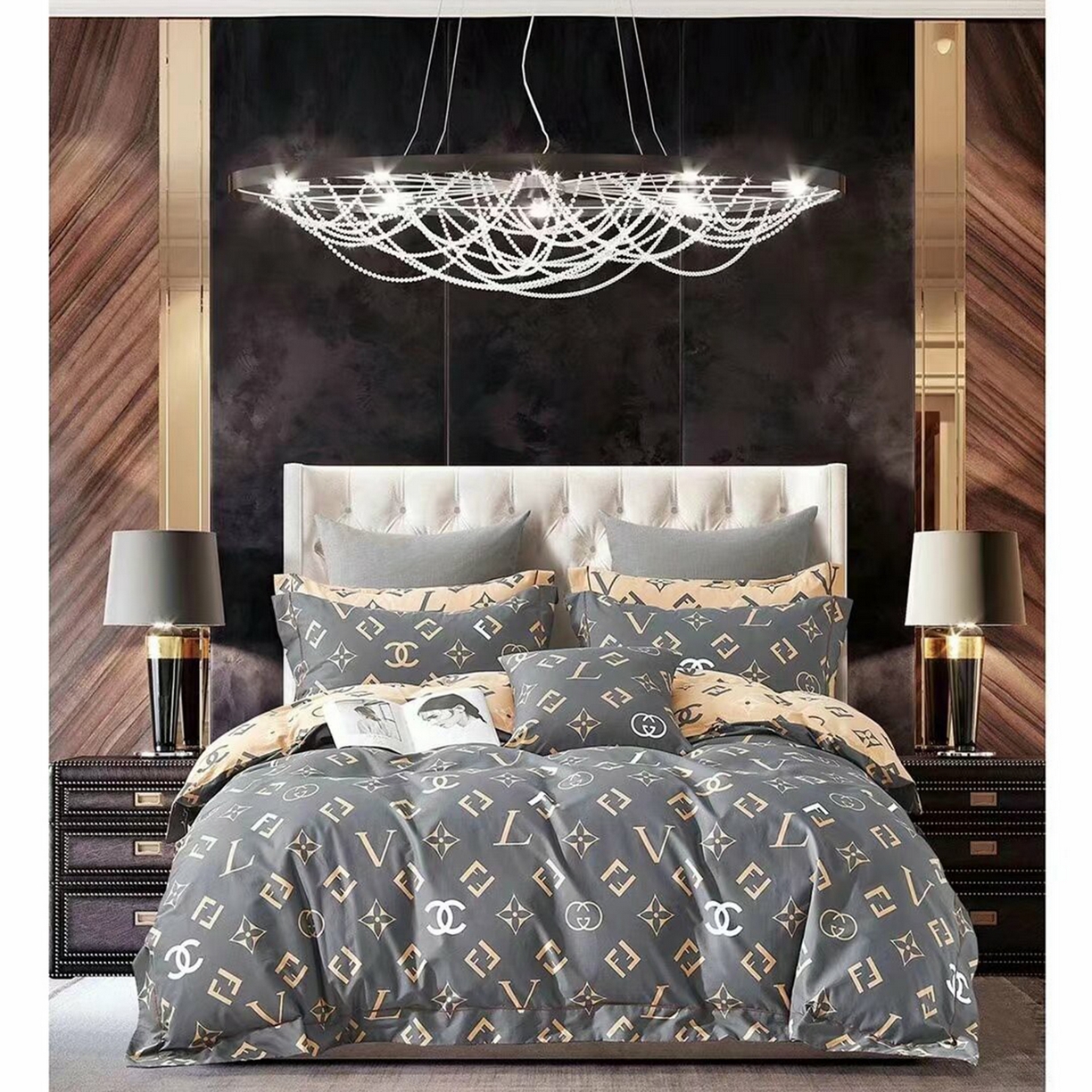 91家纺网 家纺一手货源 找家纺 （总）未来家居 JAMES KELLY （铂金凯丽）2026新款40支13376全棉印染铂金长绒棉四件套-大号2