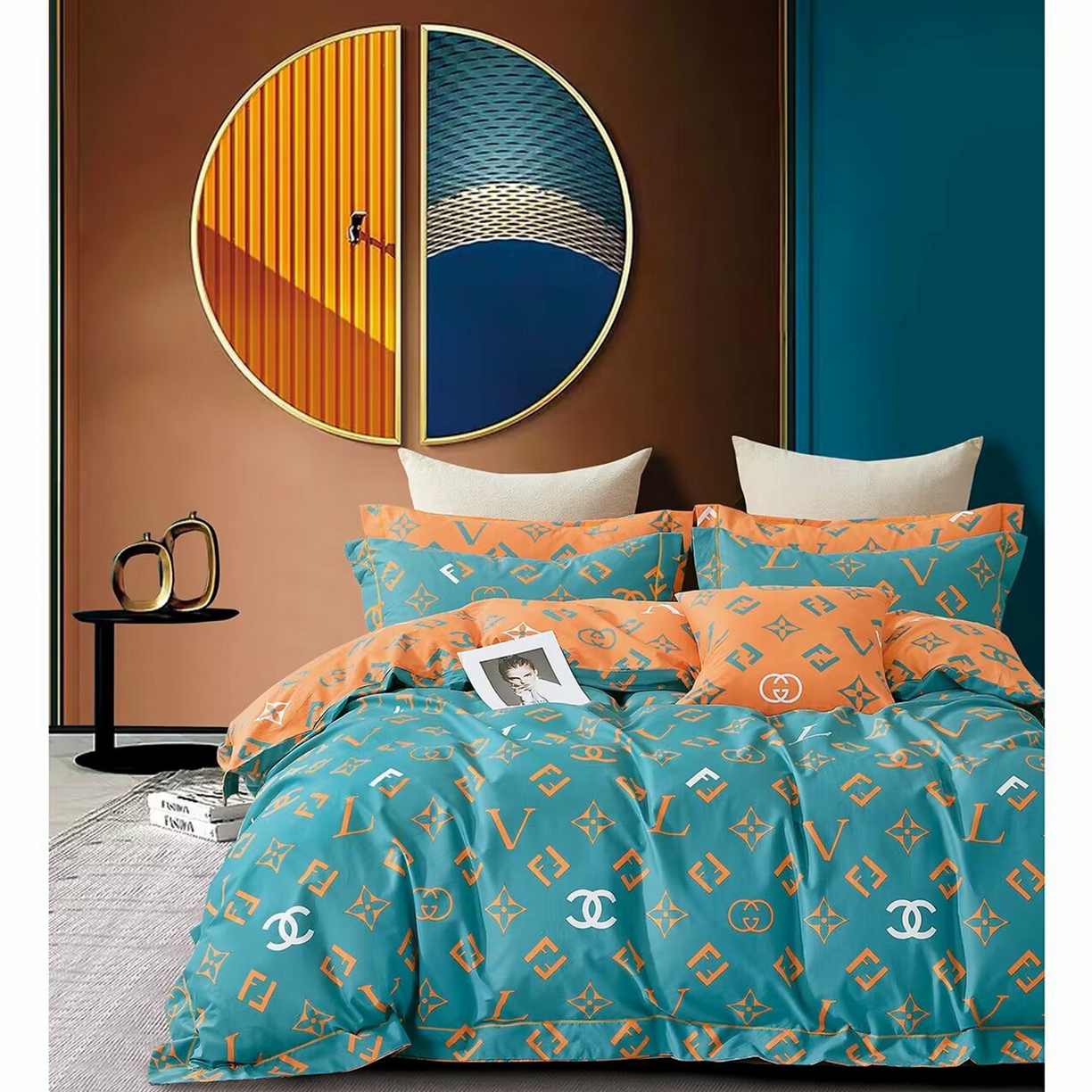 91家纺网 家纺一手货源 找家纺 （总）未来家居 JAMES KELLY （铂金凯丽）2026新款40支13376全棉印染铂金长绒棉四件套-大号2