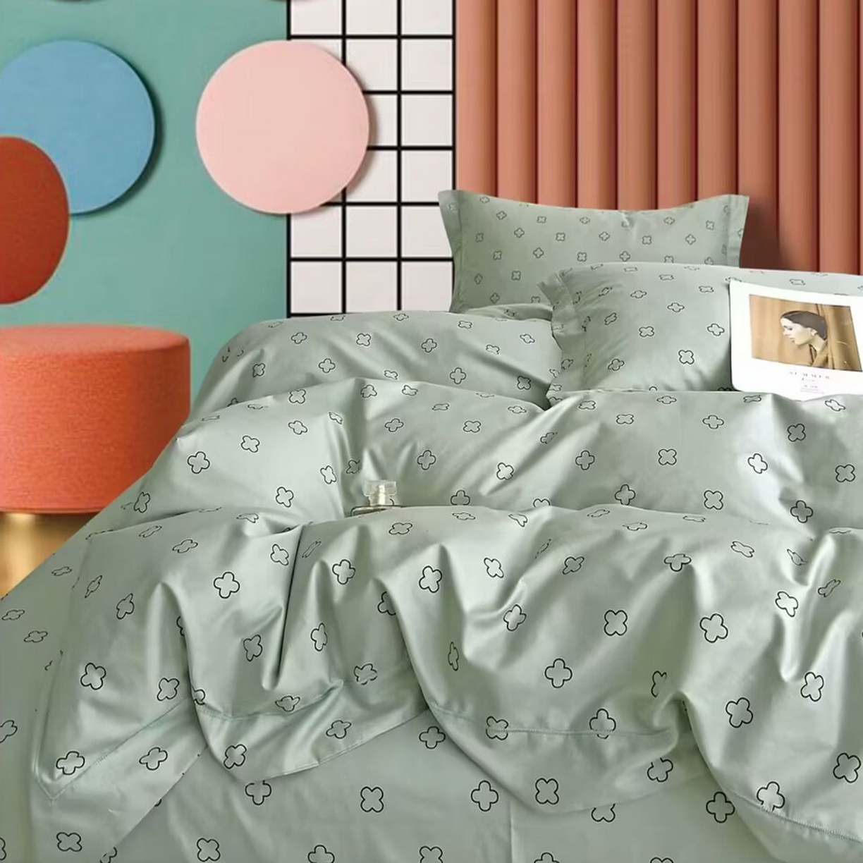 91家纺网 家纺一手货源 找家纺 （总2）未来家居 JAMES KELLY （铂金凯丽）2025新款40支13376全棉印染铂金长绒棉四件套-系列4