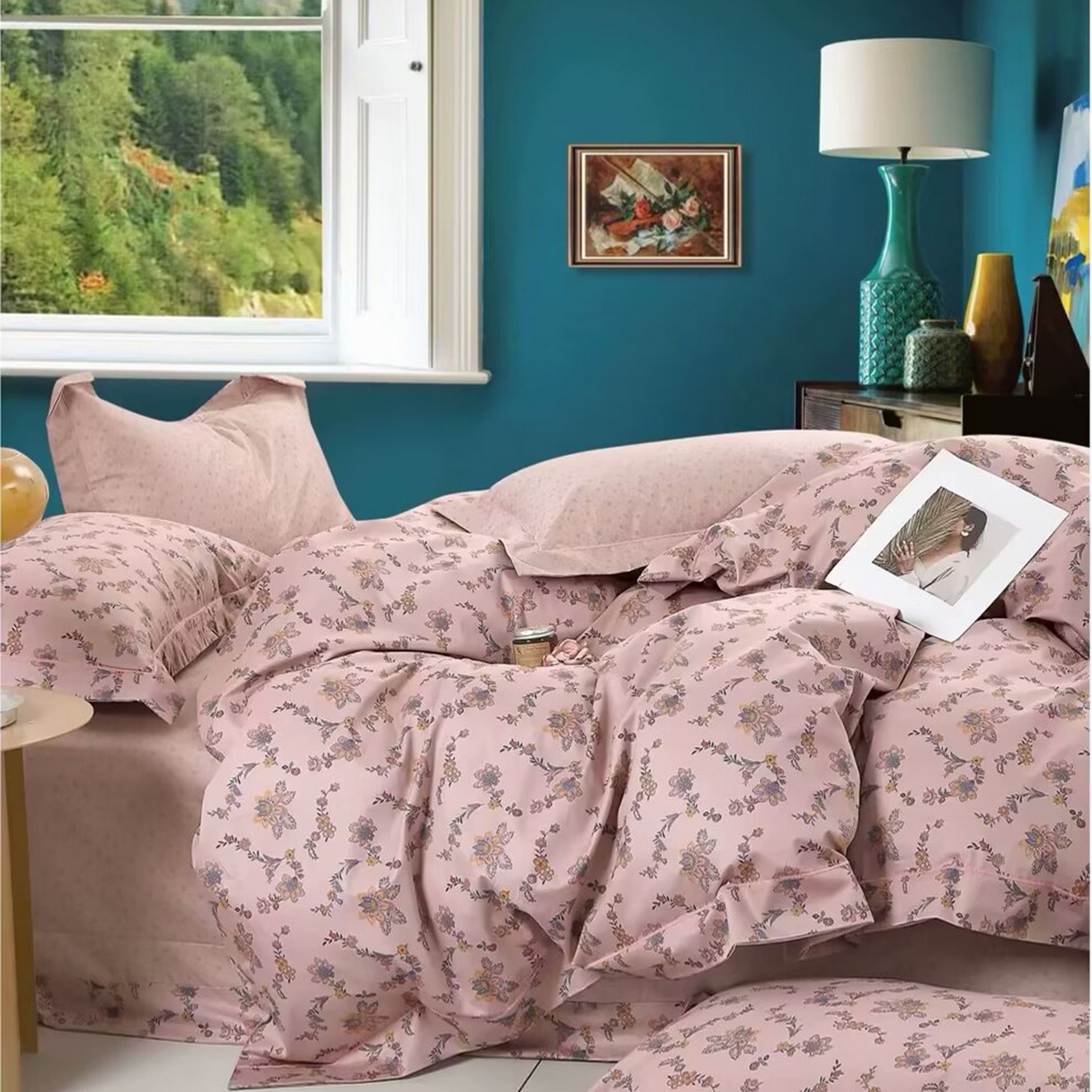 91家纺网 家纺一手货源 找家纺 （总2）未来家居 JAMES KELLY （铂金凯丽）2025新款40支13376全棉印染铂金长绒棉四件套-系列4