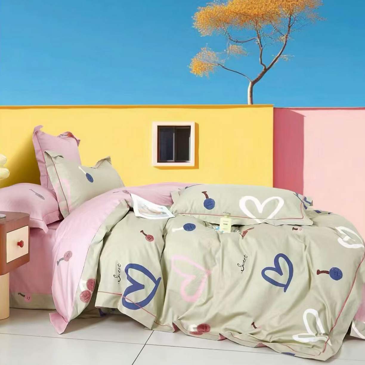 91家纺网 家纺一手货源 找家纺 （总2）未来家居 JAMES KELLY （铂金凯丽）2025新款40支13376全棉印染铂金长绒棉四件套-系列4