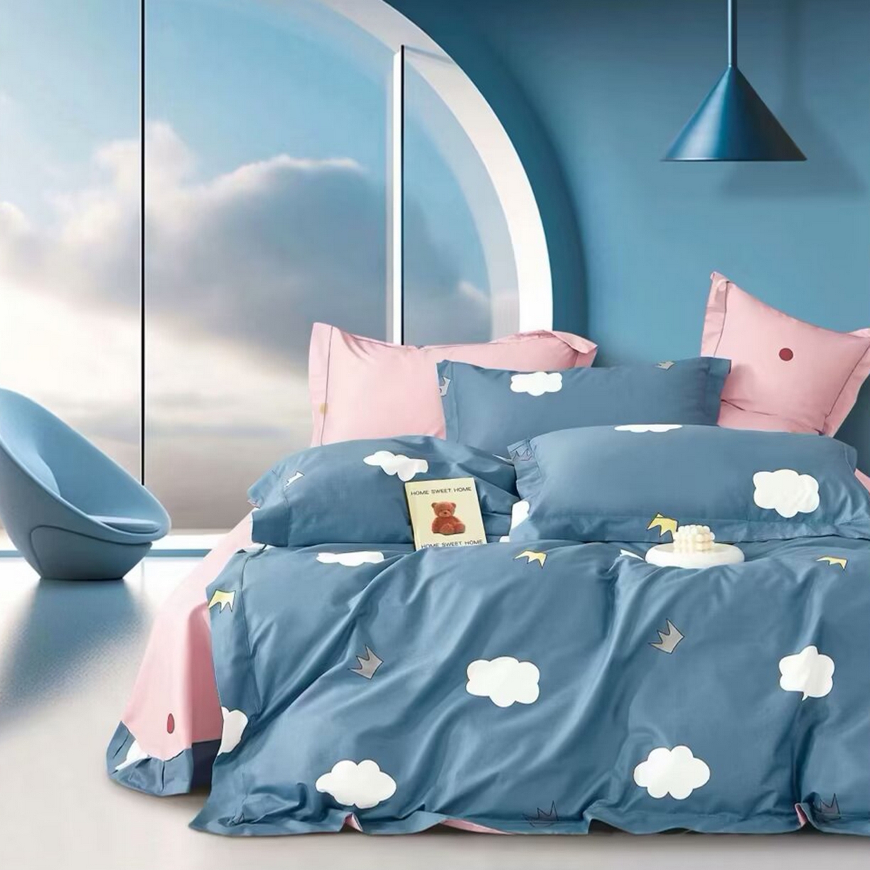 91家纺网 家纺一手货源 找家纺 （总2）未来家居 JAMES KELLY （铂金凯丽）2025新款40支13376全棉印染铂金长绒棉四件套-系列4