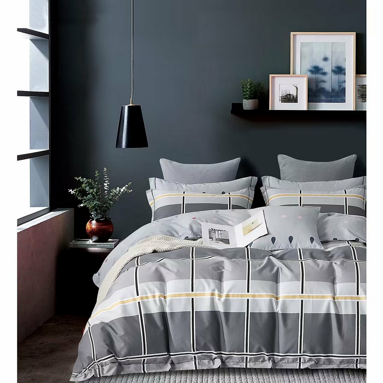 91家纺网 家纺一手货源 找家纺 （总）未来家居 JAMES KELLY （铂金凯丽）2026新款40支13376全棉印染铂金长绒棉四件套-大号2