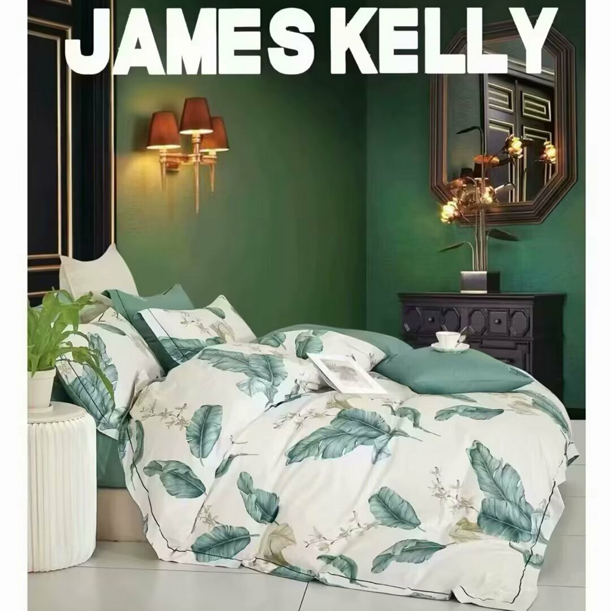 91家纺网 家纺一手货源 找家纺 （总）未来家居 JAMES KELLY （铂金凯丽）2026新款40支13376全棉印染铂金长绒棉四件套-大号2