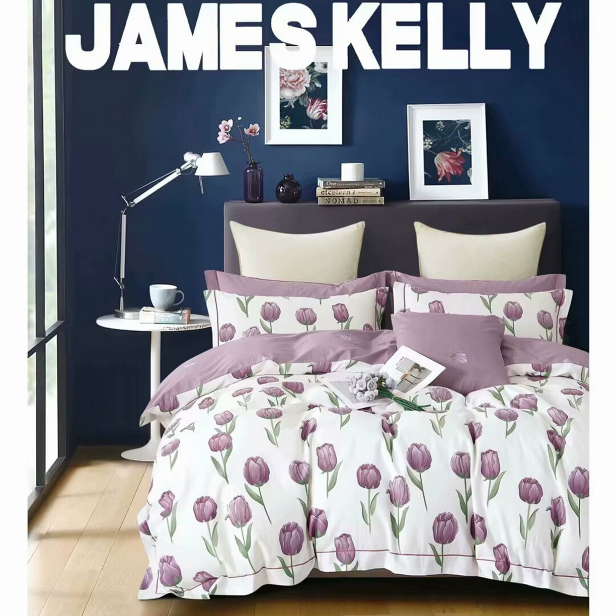 91家纺网 家纺一手货源 找家纺 （总）未来家居 JAMES KELLY （铂金凯丽）2026新款40支13376全棉印染铂金长绒棉四件套-大号2