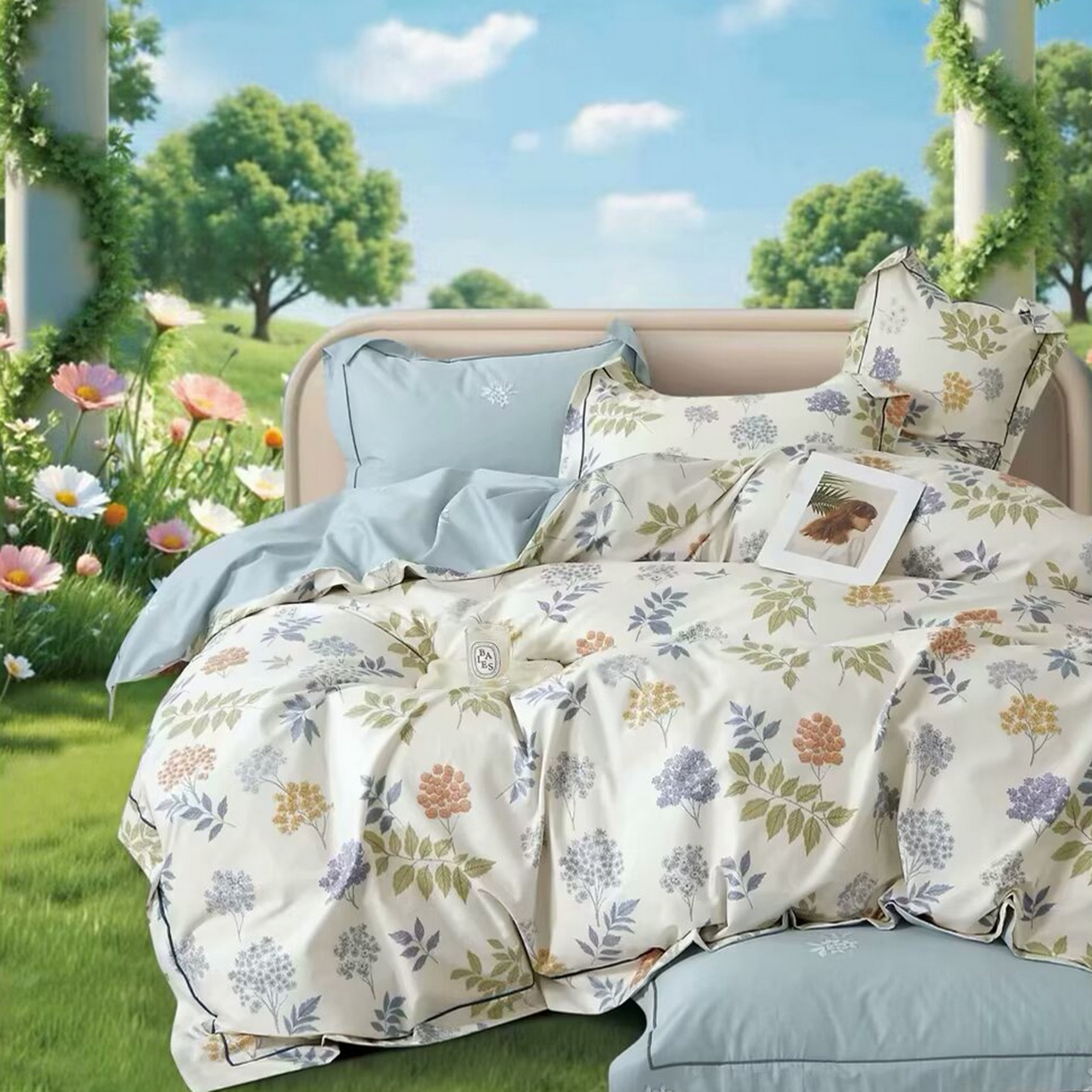 91家纺网 家纺一手货源 找家纺 （总2）未来家居 JAMES KELLY （铂金凯丽）2025新款40支13376全棉印染铂金长绒棉四件套-系列4