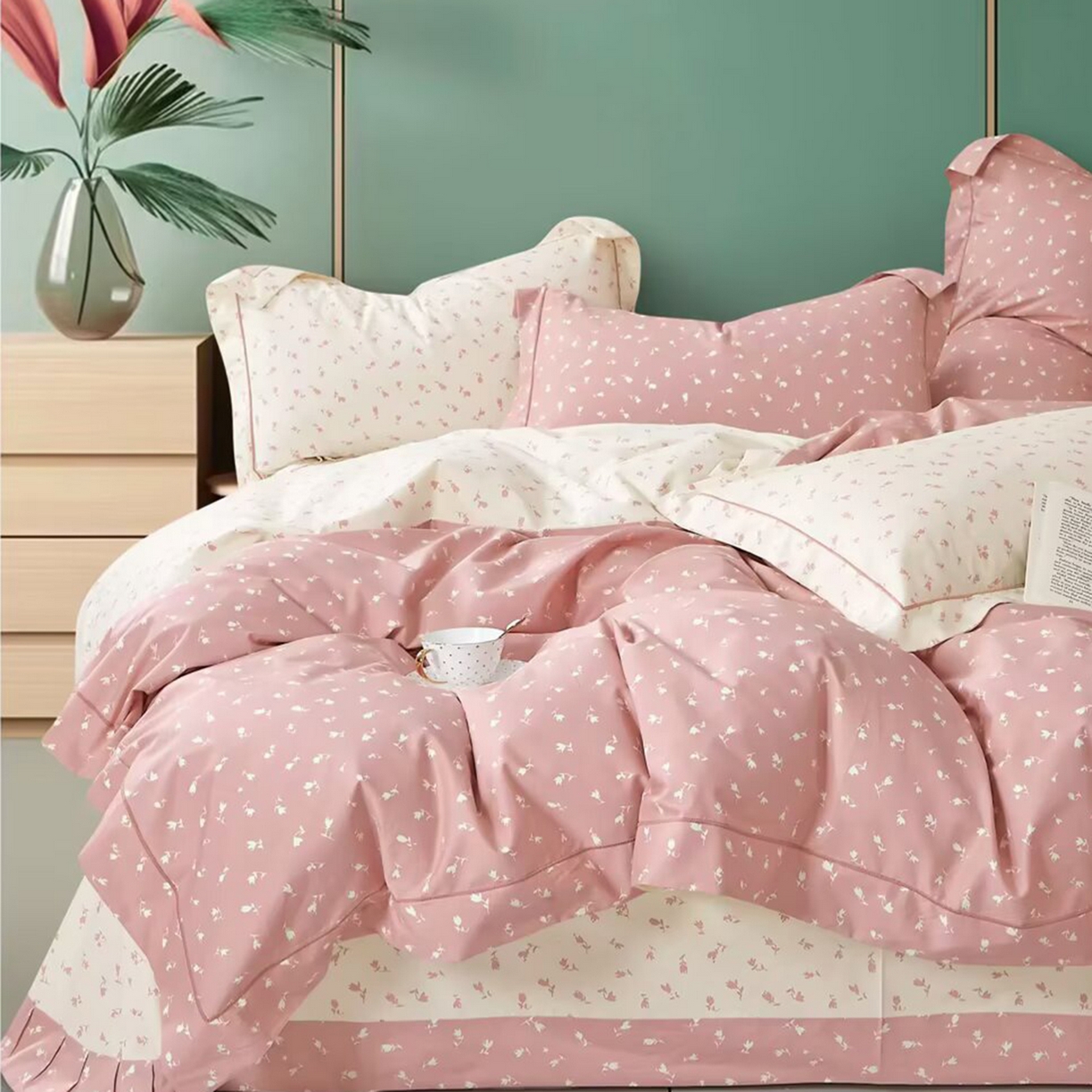 91家纺网 家纺一手货源 找家纺 （总2）未来家居 JAMES KELLY （铂金凯丽）2025新款40支13376全棉印染铂金长绒棉四件套-系列4