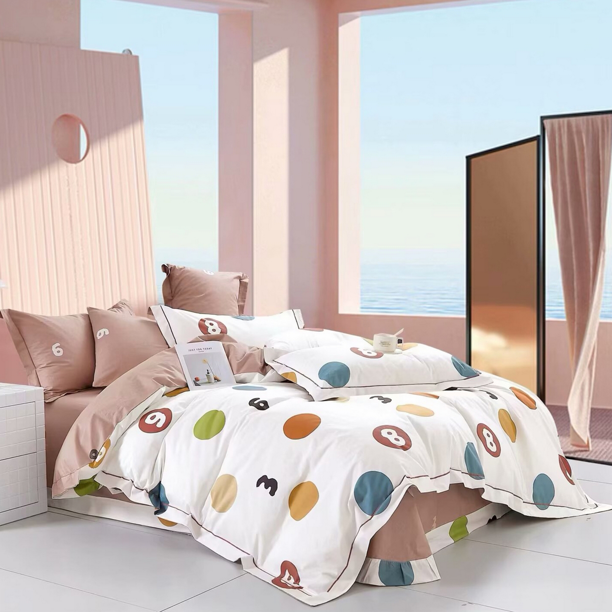 91家纺网 家纺一手货源 找家纺 （总2）未来家居 JAMES KELLY （铂金凯丽）2025新款40支13376全棉印染铂金长绒棉四件套-系列4