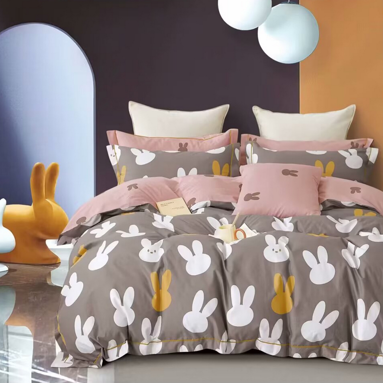 91家纺网 家纺一手货源 找家纺 （总2）未来家居 JAMES KELLY （铂金凯丽）2025新款40支13376全棉印染铂金长绒棉四件套-系列4