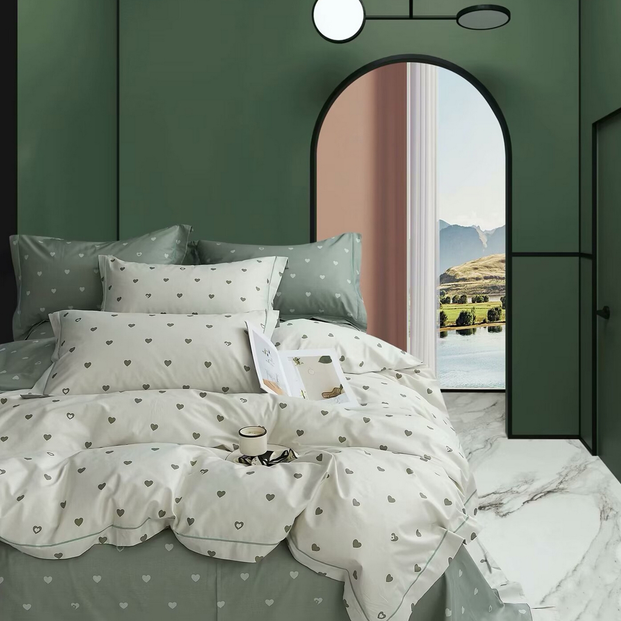 91家纺网 家纺一手货源 找家纺 （总2）未来家居 JAMES KELLY （铂金凯丽）2025新款40支13376全棉印染铂金长绒棉四件套-系列4