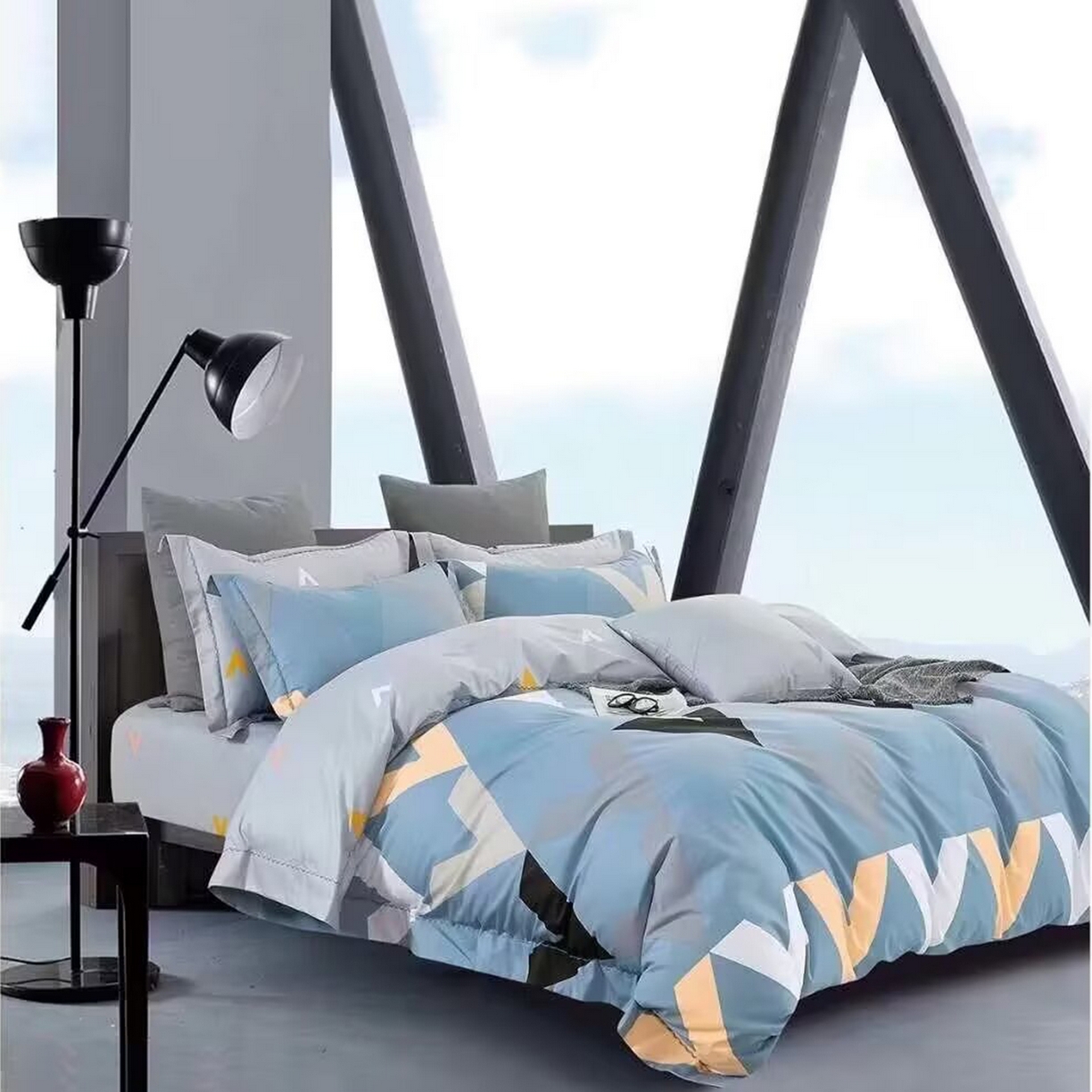 91家纺网 家纺一手货源 找家纺 （总2）未来家居 JAMES KELLY （铂金凯丽）2025新款40支13376全棉印染铂金长绒棉四件套-系列4