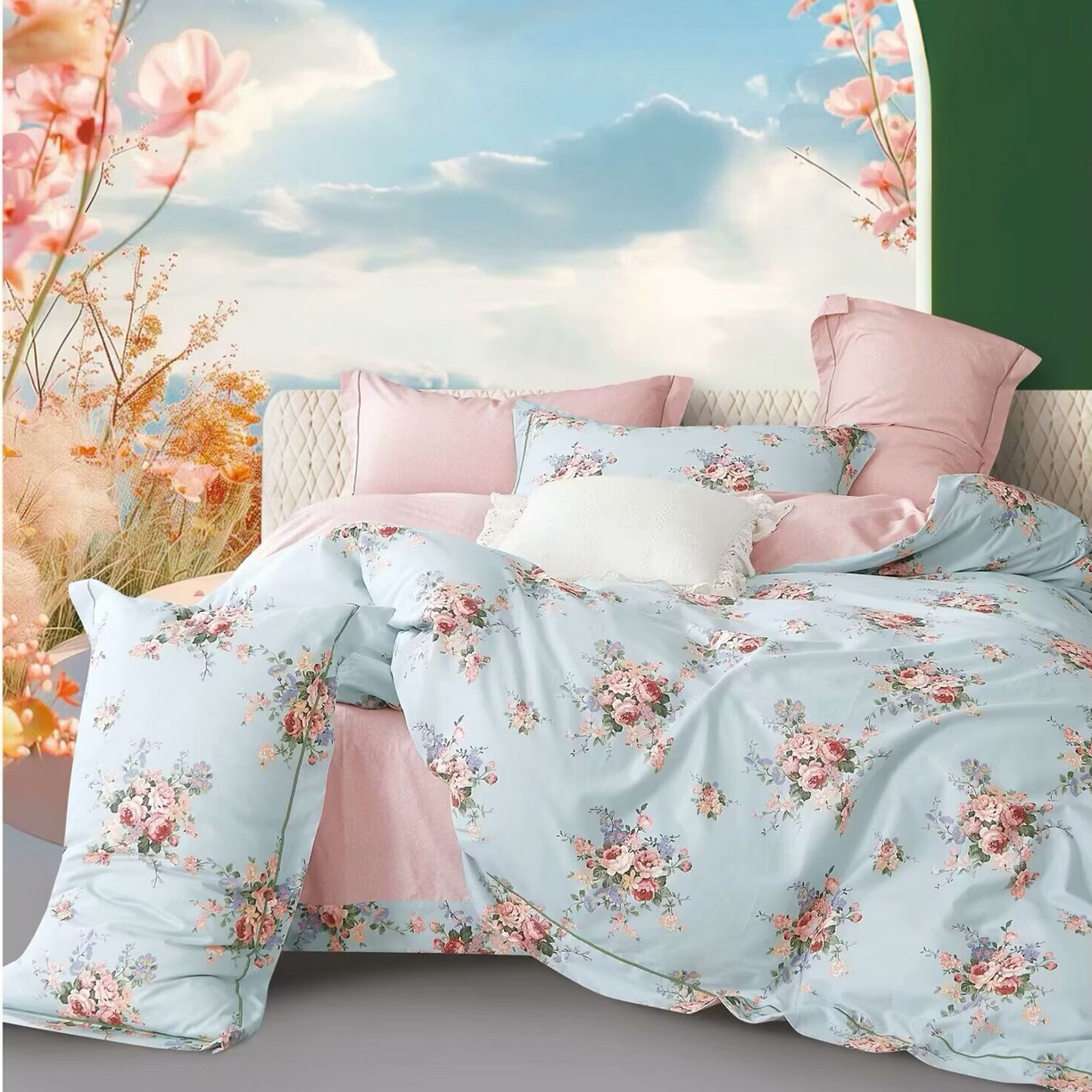 91家纺网 家纺一手货源 找家纺 （总2）未来家居 JAMES KELLY （铂金凯丽）2025新款40支13376全棉印染铂金长绒棉四件套-系列4