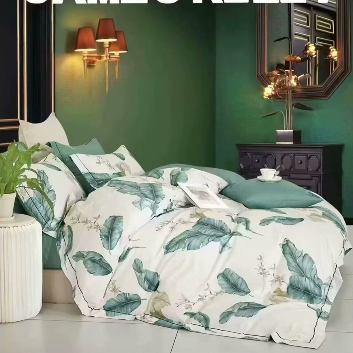 91家纺网 家纺一手货源 找家纺 （总2）未来家居 JAMES KELLY （铂金凯丽）2025新款40支13376全棉印染铂金长绒棉四件套-系列4