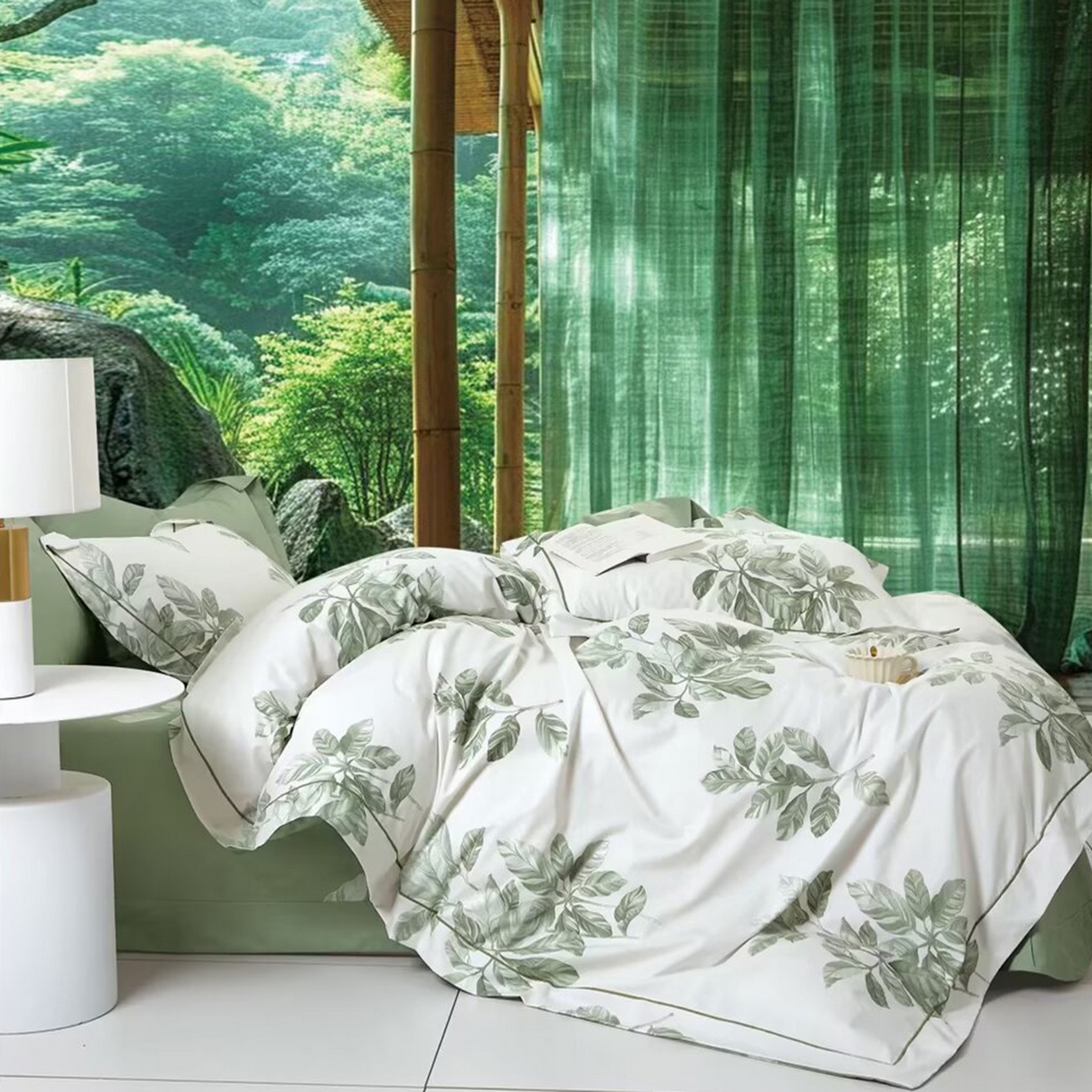 91家纺网 家纺一手货源 找家纺 （总2）未来家居 JAMES KELLY （铂金凯丽）2025新款40支13376全棉印染铂金长绒棉四件套-系列4