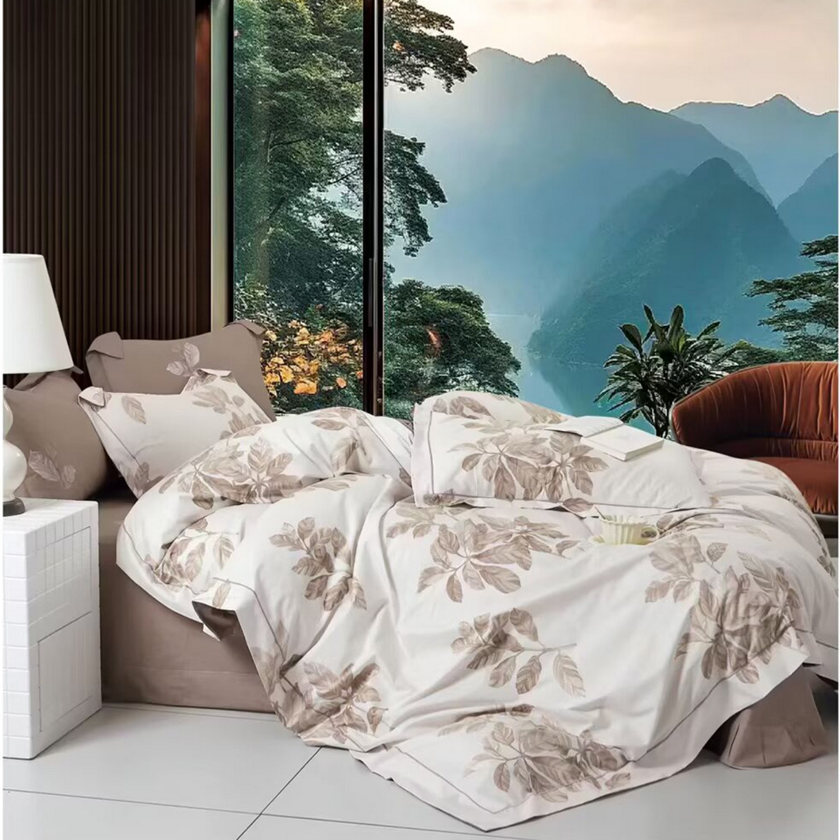 91家纺网 家纺一手货源 找家纺 （总2）未来家居 JAMES KELLY （铂金凯丽）2025新款40支13376全棉印染铂金长绒棉四件套-系列4