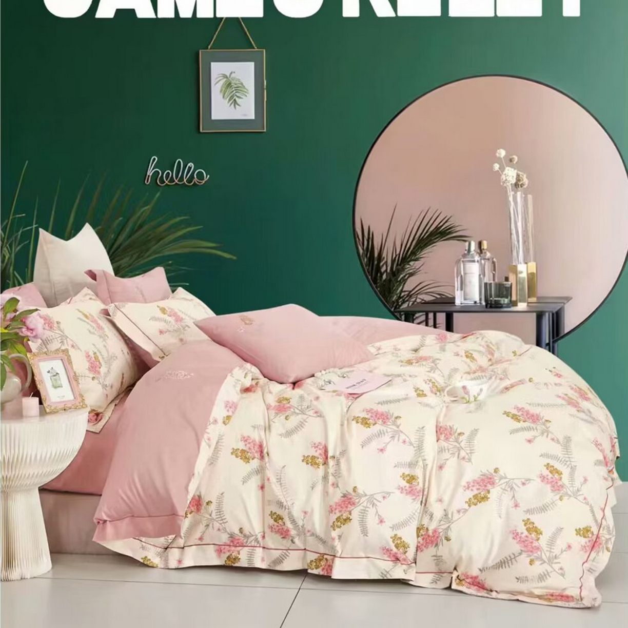 91家纺网 家纺一手货源 找家纺 （总2）未来家居 JAMES KELLY （铂金凯丽）2025新款40支13376全棉印染铂金长绒棉四件套-系列4