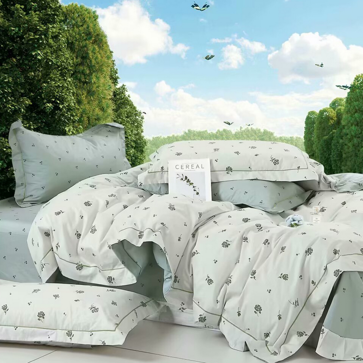 91家纺网 家纺一手货源 找家纺 （总2）未来家居 JAMES KELLY （铂金凯丽）2025新款40支13376全棉印染铂金长绒棉四件套-系列4