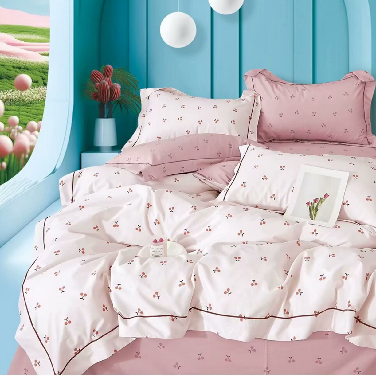 91家纺网 家纺一手货源 找家纺 （总2）未来家居 JAMES KELLY （铂金凯丽）2025新款40支13376全棉印染铂金长绒棉四件套-系列4