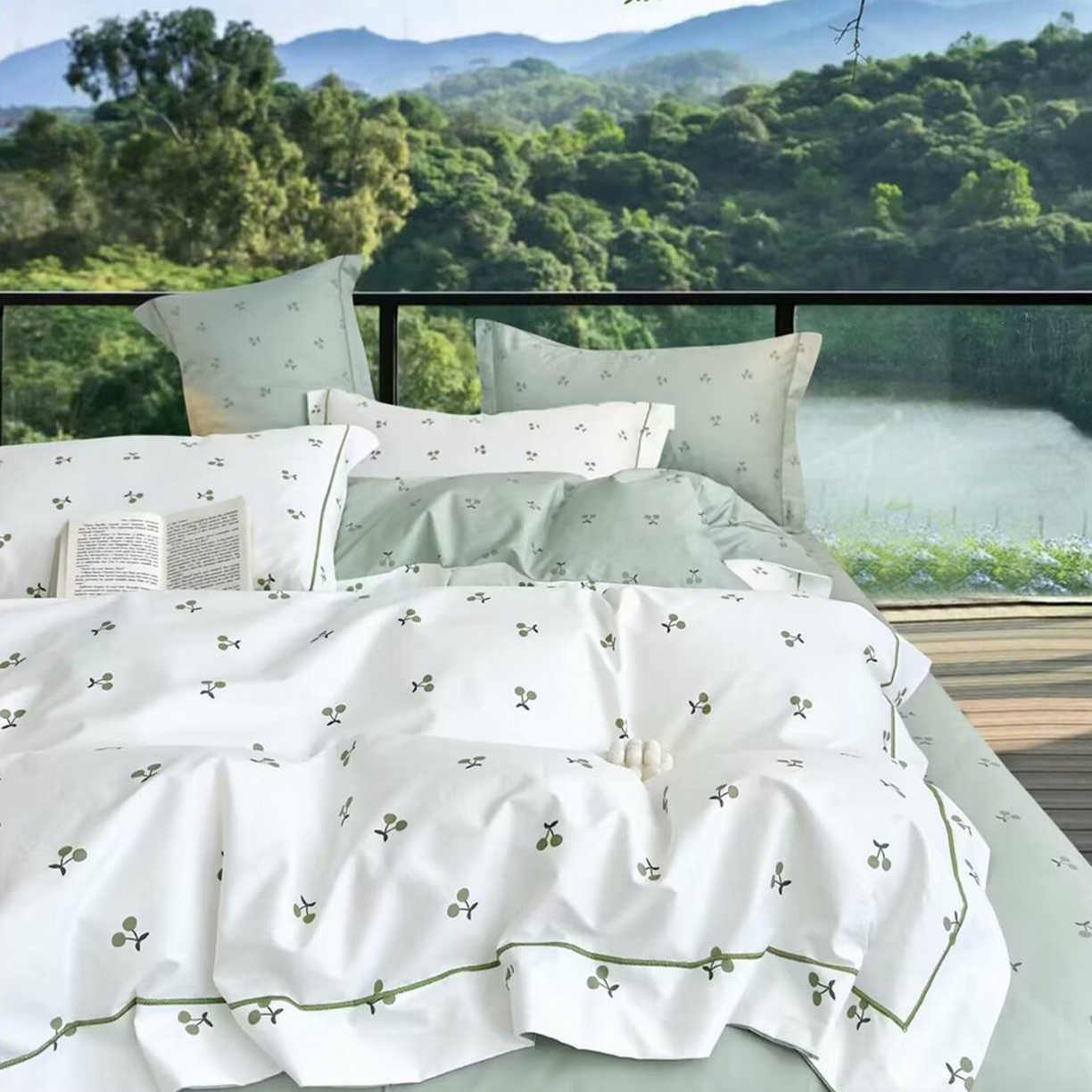 91家纺网 家纺一手货源 找家纺 （总2）未来家居 JAMES KELLY （铂金凯丽）2025新款40支13376全棉印染铂金长绒棉四件套-系列4